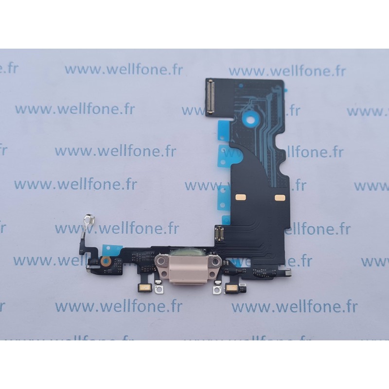 WellFone - NAPPE CONNECTEUR DE CHARGE + MICRO IPHONE 8 IPHONE SE 2020 OR  ROSE